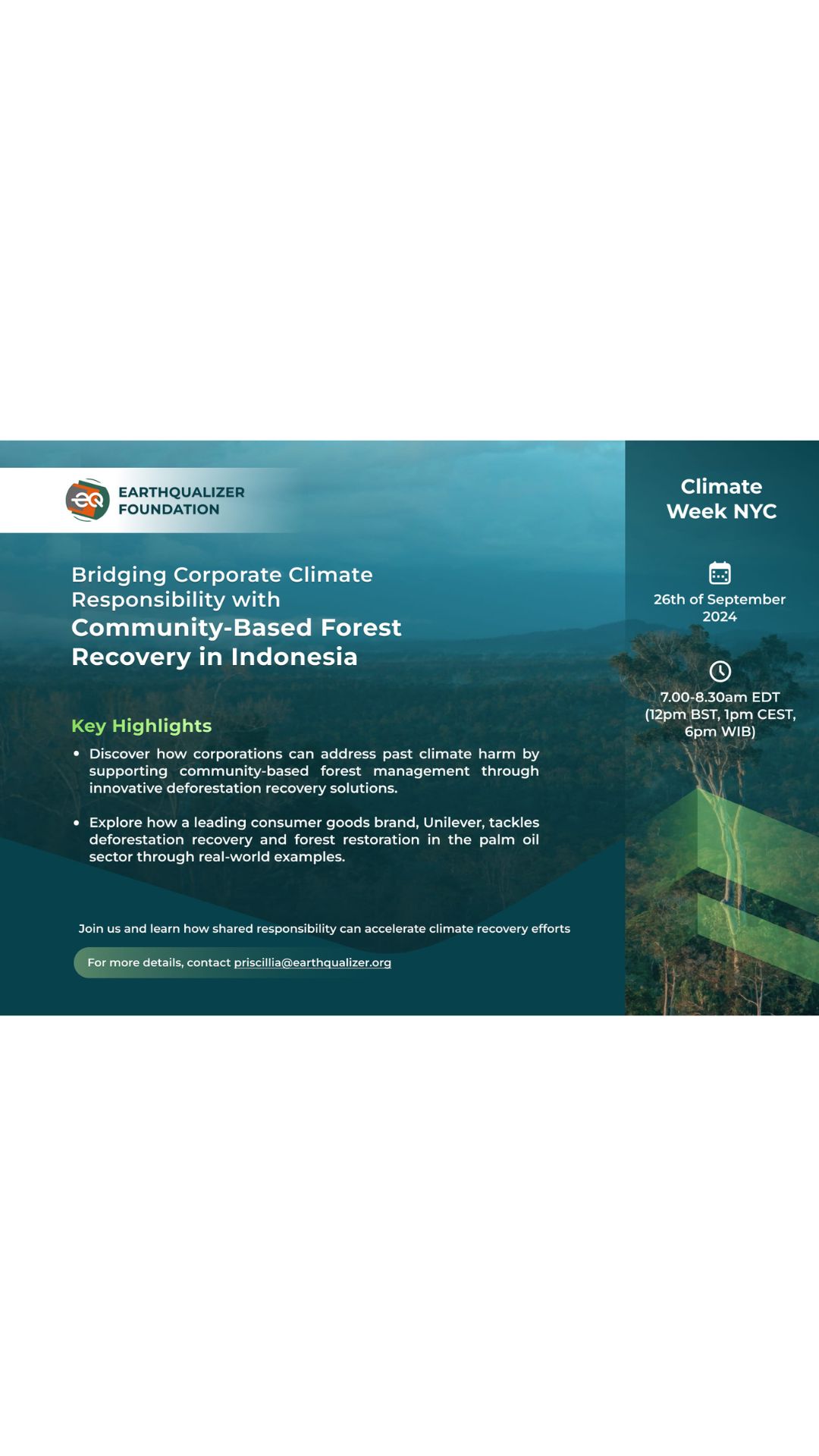 Curated visual reference: Visual Reference: Bridging Corporate Climate Responsibility With Community Based Forest